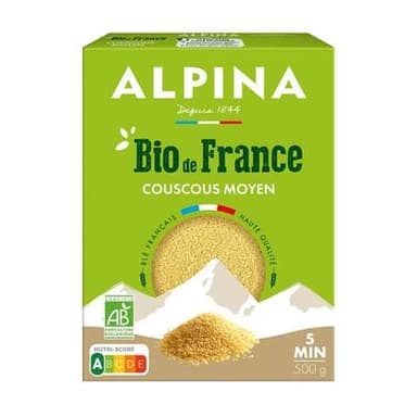 Alpina Savoie Couscous grains moyen bio, 500g