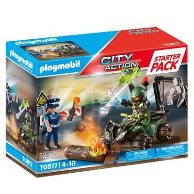 PLAYMOBIL® City Action Starter Pack Policier et démineur, 70817