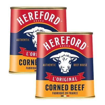 Hereford Corned beef- Viande de boeuf, Lot de 2x200g