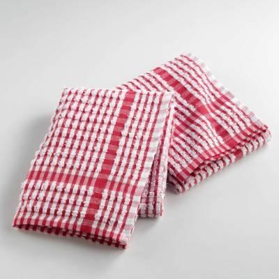 3574387306576 - Douceur D Interieur - 2 Torchons mineurs ROUGE