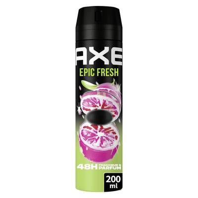Axe Déodorant spray Homme Fraîcheur Parfum 48h Epic Fresh, 200ml