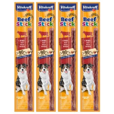 Vitakraft Beef Stick Bâtonnet Boeuf - Friandise récompense pour chien, Lot de 4x12g