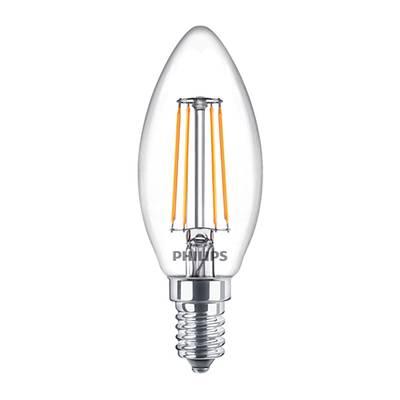 8718699763077 - Philips - Ampoule E14- 4,3W LED Flamme Transparente Blanc Chaud