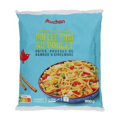 Auchan Poêlée thaï au poulet, 900g