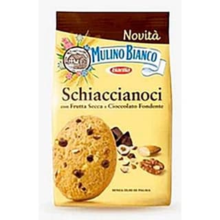 Mulino Bianco Biscuits Schaiccianoci Fruits secs et chocolat fondant, 300g
