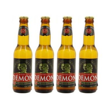 La Bière Du Demon Bière blonde 12°, Lot de 4x33cl