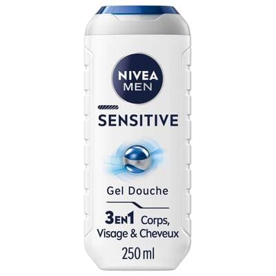Nivea Men Gel douche 3en1 Sensitive, 250ml