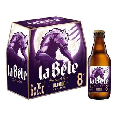 La Bête Bière blonde 8°, 6x25cl