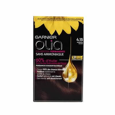 Garnier - Olia Coloration 4.15 Marron Glacé tous types de cheveux, 92,5ml