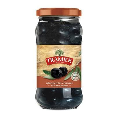 3017239003679 - Tramier - Olives noires confites dénoyautées et un filet d'huile d'olive