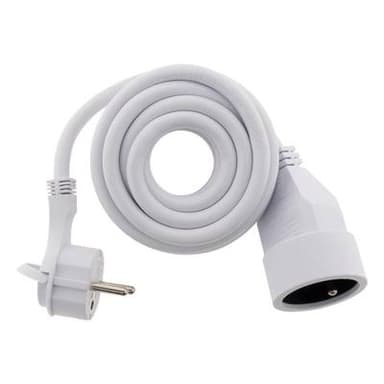 Zenitech Prolongateur électrique 16A 2 P+T avec fiche plate, 3 m