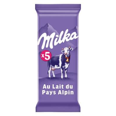 Milka Tablette de chocolat au lait du Pays Alpin, 5x100g