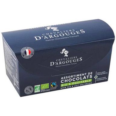 Les Chevaliers d'Argouges Assortiment de Chocolats BIO, 184g