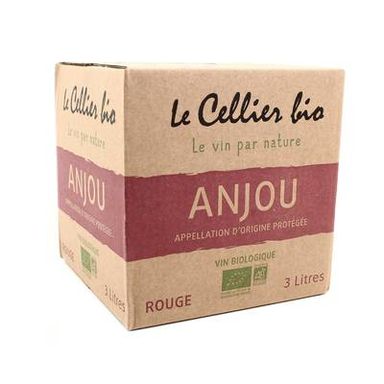 Anjou Rouge AOC Le Cellier Bio 12°, Bag in box 3L