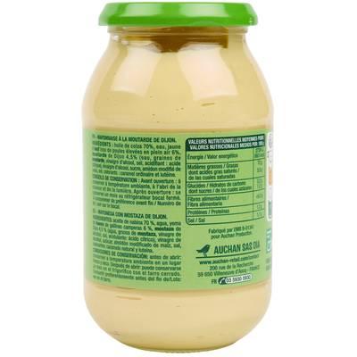 3596710545780 - Auchan - Mayonnaise à la moutarde de Dijon et oeufs plein air en bocal