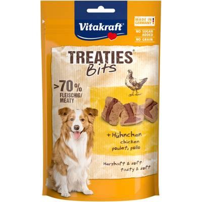 4008239288080 - Vitakraft Treaties Bits - Bouchées Poulet - Friandise Récompense pour chien