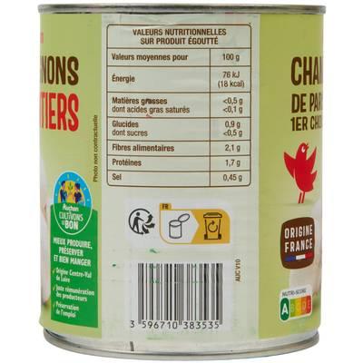 3596710390298 - Auchan - Champignons de Paris entiers 1er choix