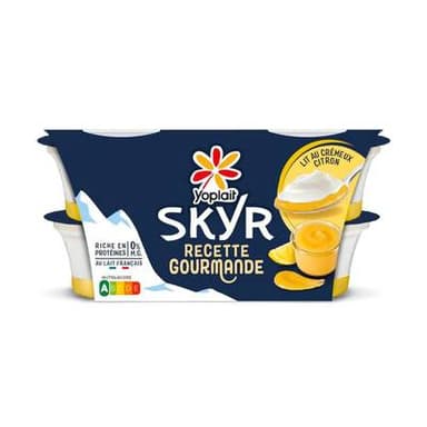 Yoplait Skyr sur lit de citron crémeux, 4x120g