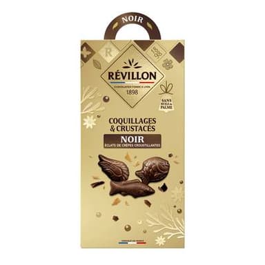 Revillon Friture Coquillages et Crustacés au Chocolat Noir, 140g