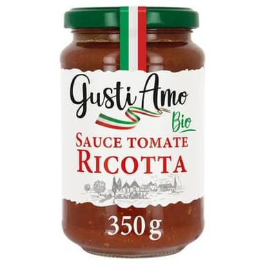 Gusti Amo Sauce Tomate Ricotta Bio, 350g