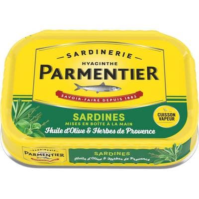 Parmentier Sardines à l'huile d'olive et herbes de Provence, 135g