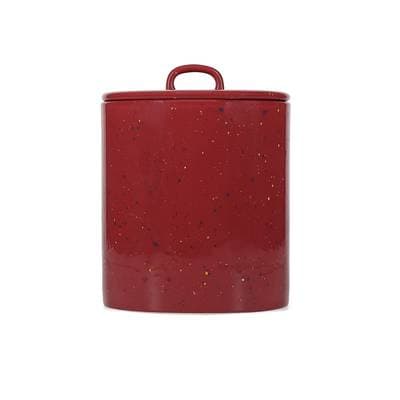 Collection Fika Bocal 14xH18cm avec couvercle burgundy Fika, 1 bocal