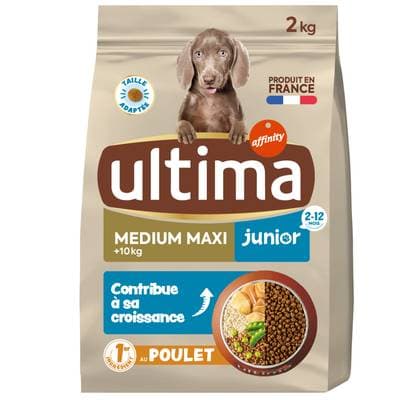 Affinity - Ultima Croquettes Poulet Pour Chiot moyen et maxi, 2kg