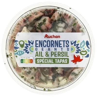 Auchan Encornet Géants Ail et Persil, 120g