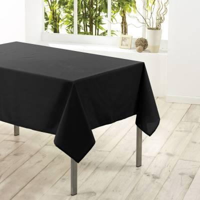3574387203783 - Douceur D Interieur - Nappe rectangle NOIR 8/10 couverts