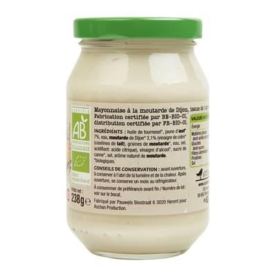 3596710346783 - Auchan BIO - Mayonnaise à la moutarde de Dijon Bio