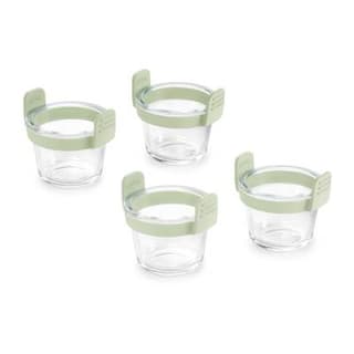 Lékué Mini-tasses en verre pour friteuse à air (lot de 4) - Transparent, 4 pièces