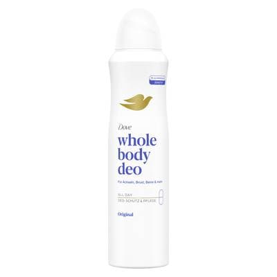 Dove Déodorant Spray Femme pour Tout le Corps Anti-odeurs et Soin Origina, 150ml