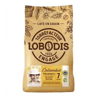 Lobodis Café en grains Origine Colombie, 500g