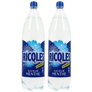 Ricqlès Boisson gazeuse aromatisée, Lot de 2x1,5L