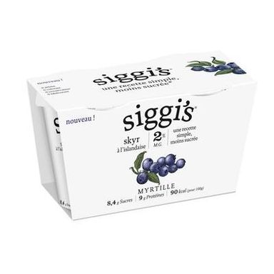 Siggi's Skyr Myrtille 2%mg, 2x140g