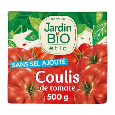 Jardin Bio Etic Coulis de tomate Bio sans sel ajouté, 500g