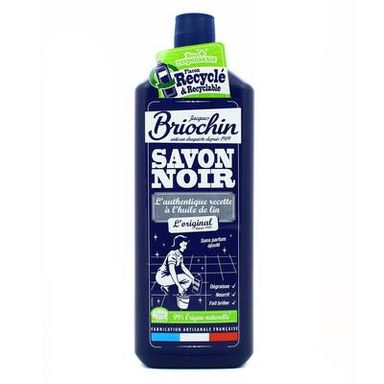 Briochin Savon noir liquide à l'huile de lin Ecocert, 1L