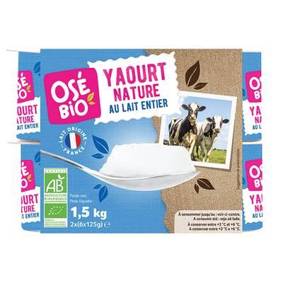 3760099534585 - Osé Bio - Yaourt nature bio au lait entier