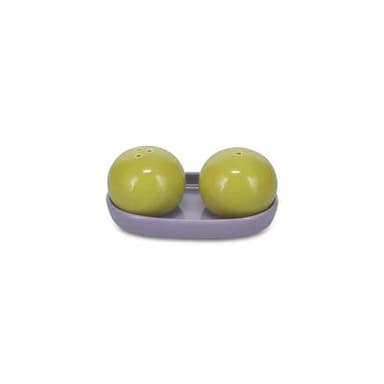 Collection Duo Poivrier et salière 3 pièces vert/violet, 1 pièce