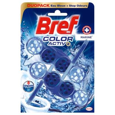 Bref Bloc WC color activ+ marine, 2 blocs
