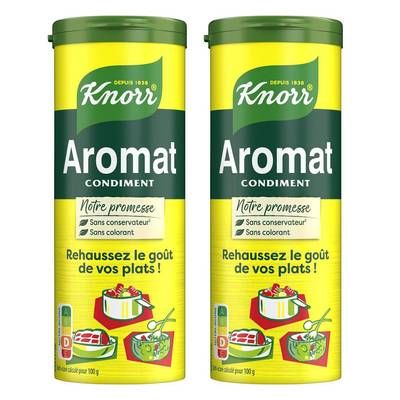 Knorr Condiment Aromat à saupoudrer, Lot de 2x70g