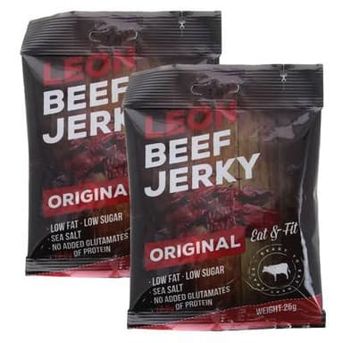 Leon Boeuf séché beef jerky, Lot de 2x25g