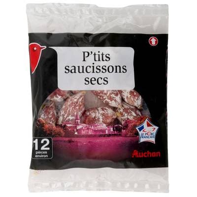 Auchan P'tits Saucissons Secs, 75g