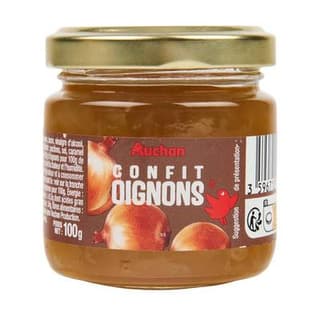 Auchan Confit d'Oignons en bocal, 100g