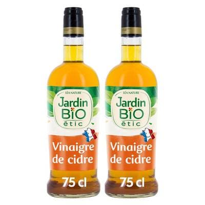 Jardin Bio Etic Vinaigre de Cidre Bio, Lot de 2x75cl