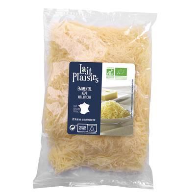 3760099538088 - Lait Plaisirs - Emmental râpé bio au lait cru
