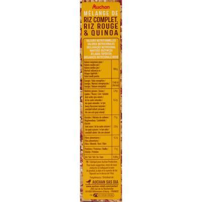 3596710411689 - Auchan - Mélange riz complet riz rouge quinoa prêt en 10 min