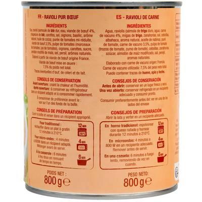 3254560032989 - Auchan - Ravioli pur boeuf viande bovine origine France