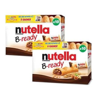 Nutella B-ready (2x10 étuis), Lot de 2x220g