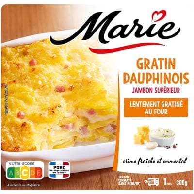 Marie Gratin Dauphinois au Jambon, 300g